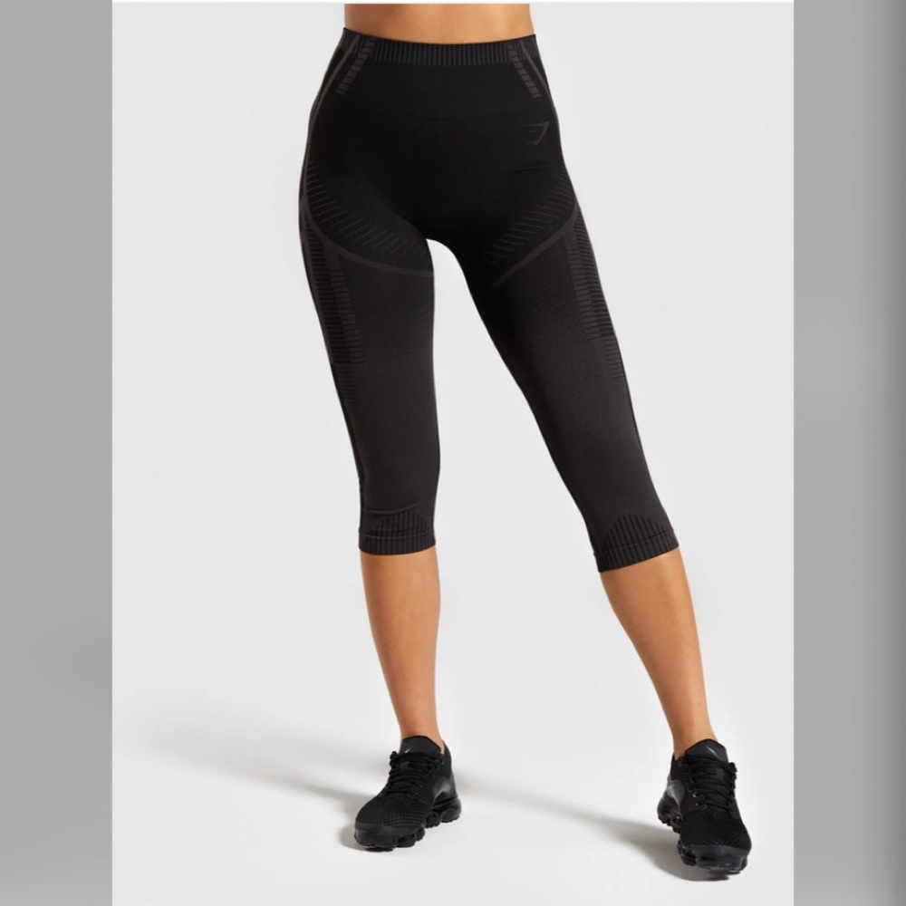 Gymshark Geo Seamless Cropped Leggings